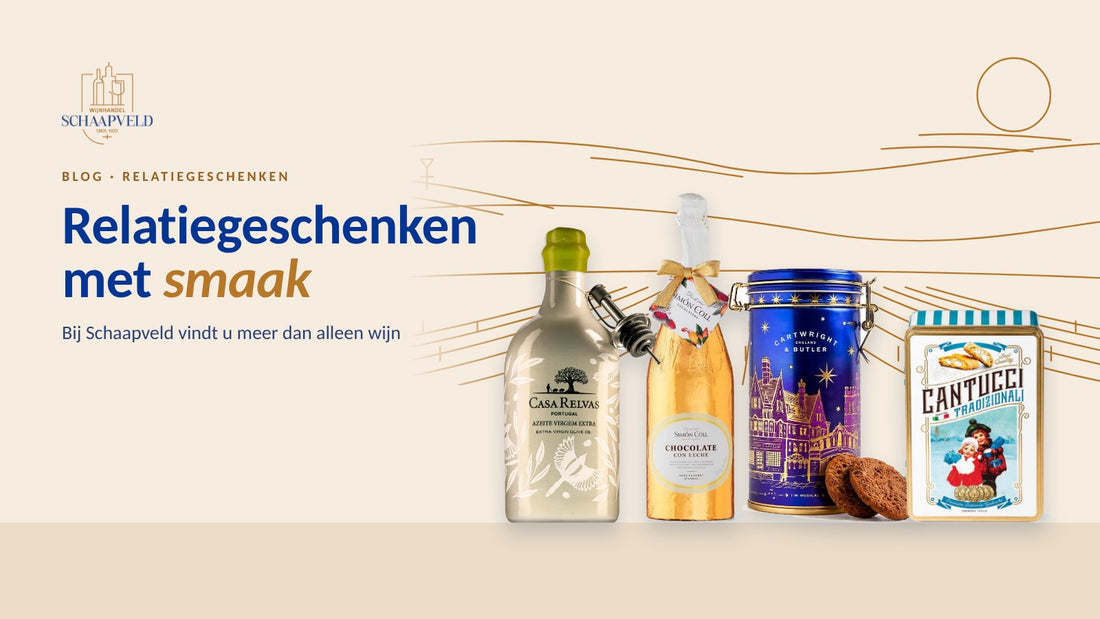 Relatiegeschenken met smaak: bij Schaapveld vindt u meer dan alleen wijn