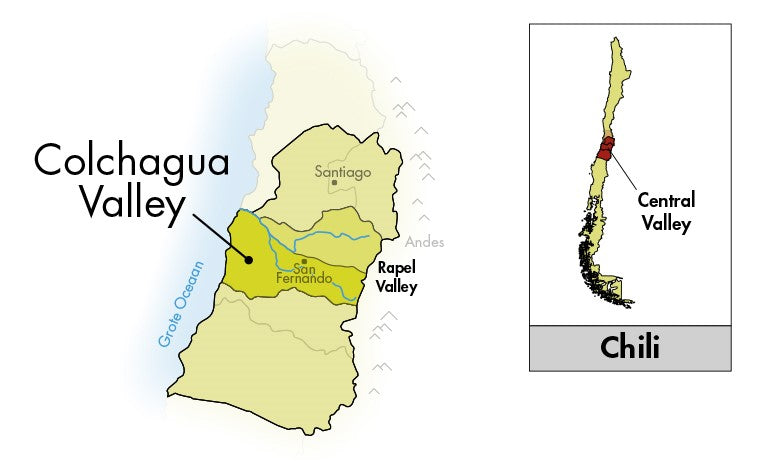 Area of Origin - Chili - Central Valley - Colchagua Valley