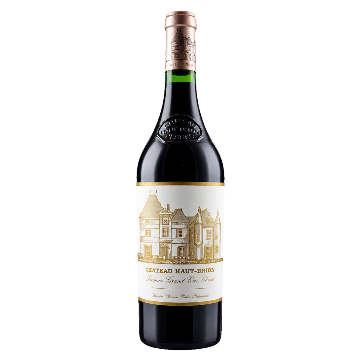 Château Haut-Brion Pessac-Léognan OWC1, vrijstaande fles met transparante achtergrond