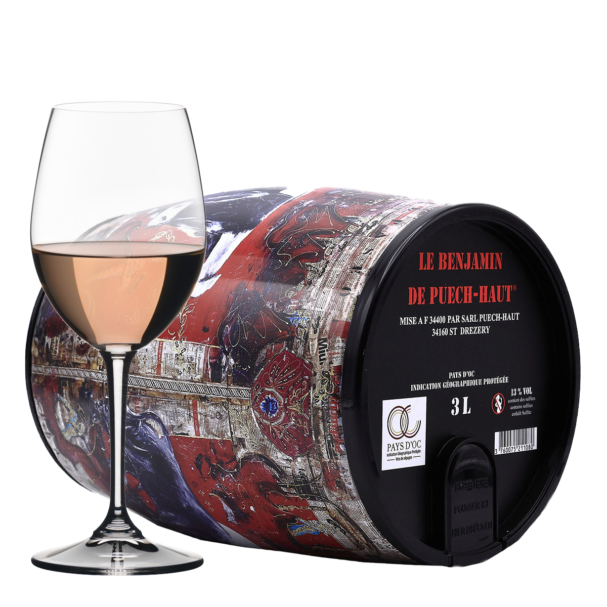 Château Puech-Haut Languedoc Le Benjamin Rosé BIB 3 liter