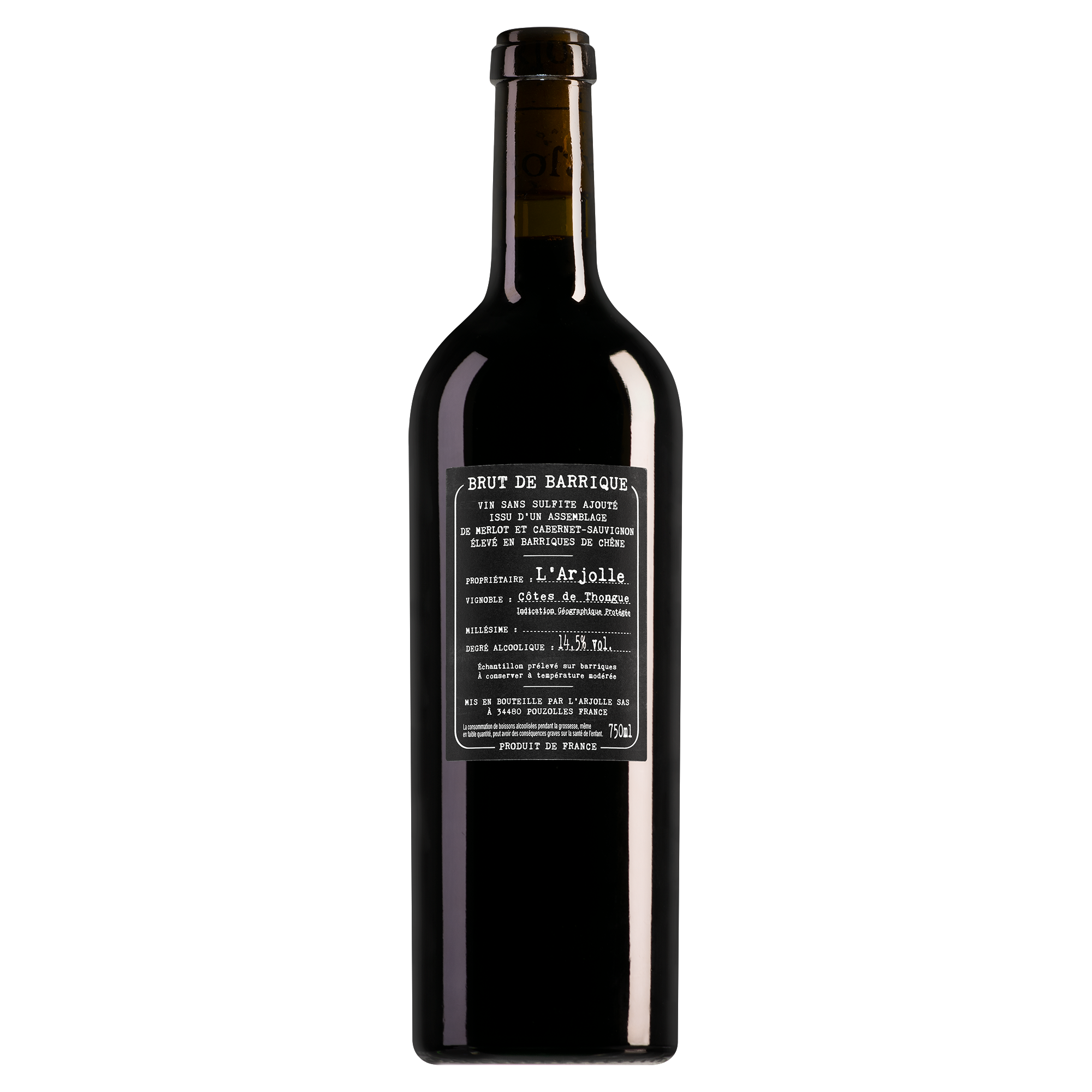 Domaine de l'Arjolle Côtes de Thongue Brut de Barrique Cabernet Sauvignon