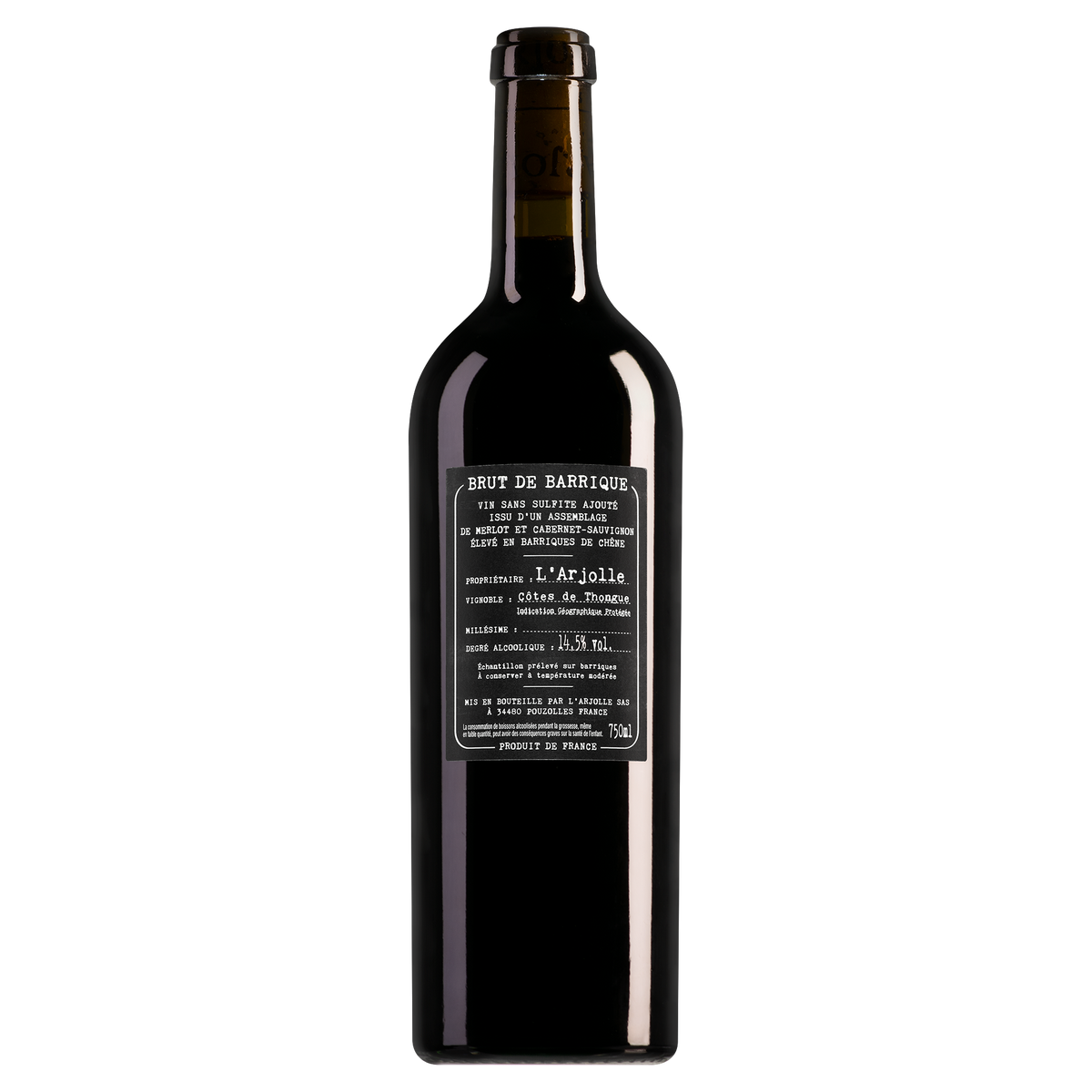 Domaine de l'Arjolle Côtes de Thongue Brut de Barrique Cabernet Sauvignon