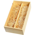 Houten geschenkkist 2 flessen (750 ml)