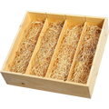 Houten geschenkkist 4 flessen (750 ml)