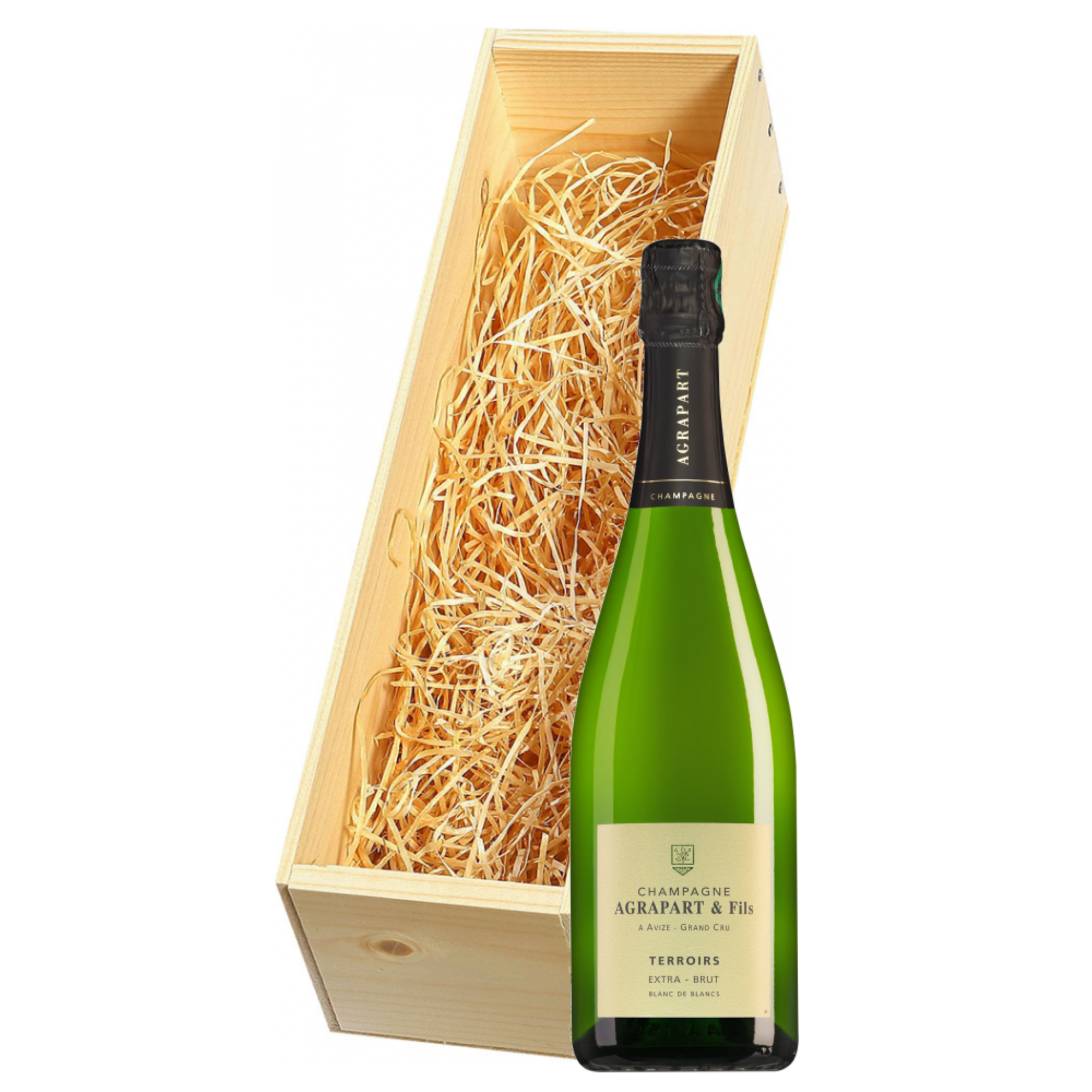 Wijnkist met Agrapart Champagne Grand Cru Terroirs Extra Brut