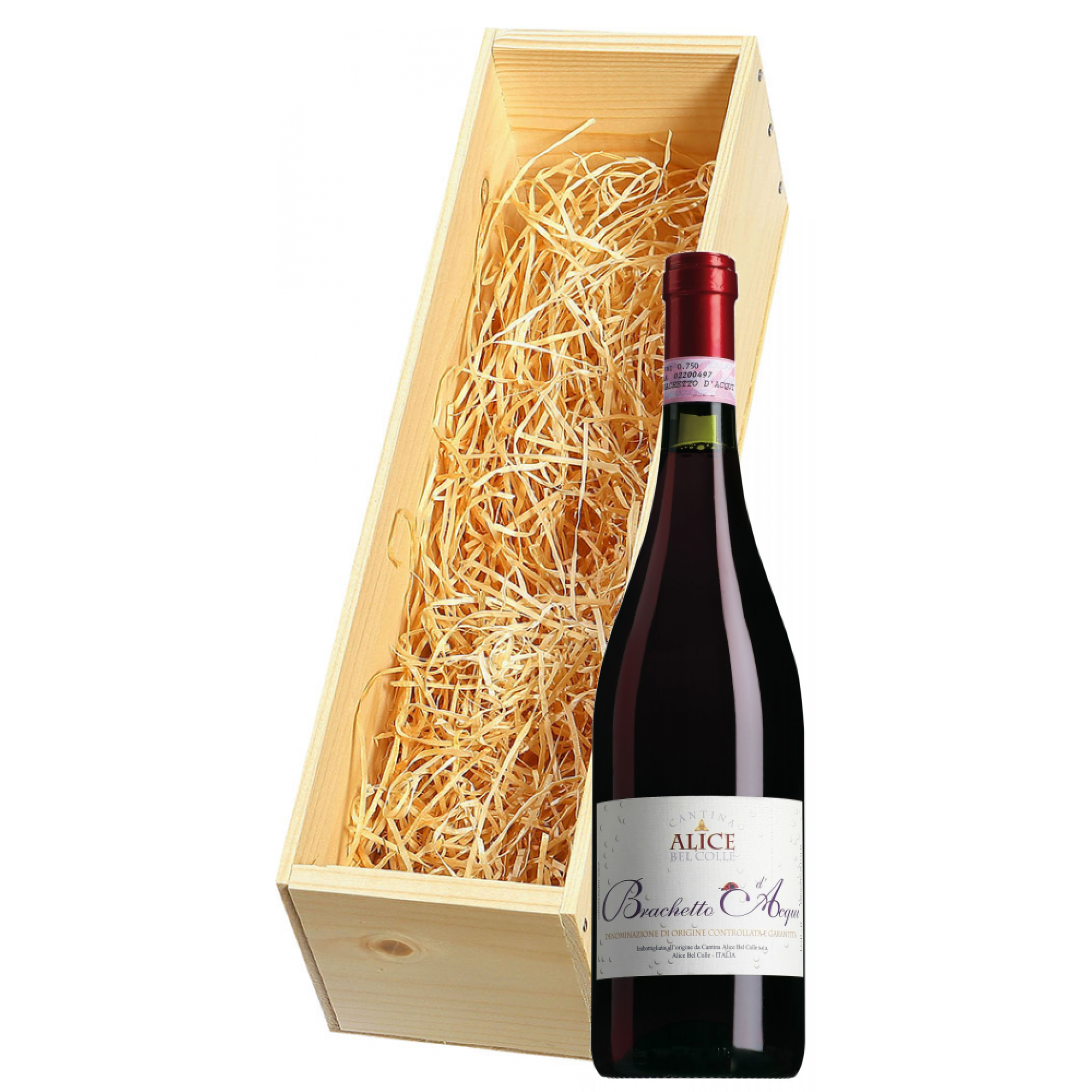 Wijnkist met Alice Bel Colle Brachetto d'Acqui 