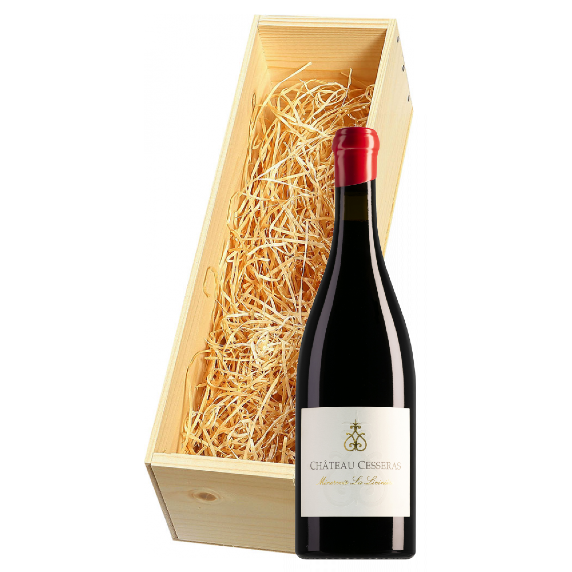 Wijnkist met Château Cesseras Minervois-La Livinière