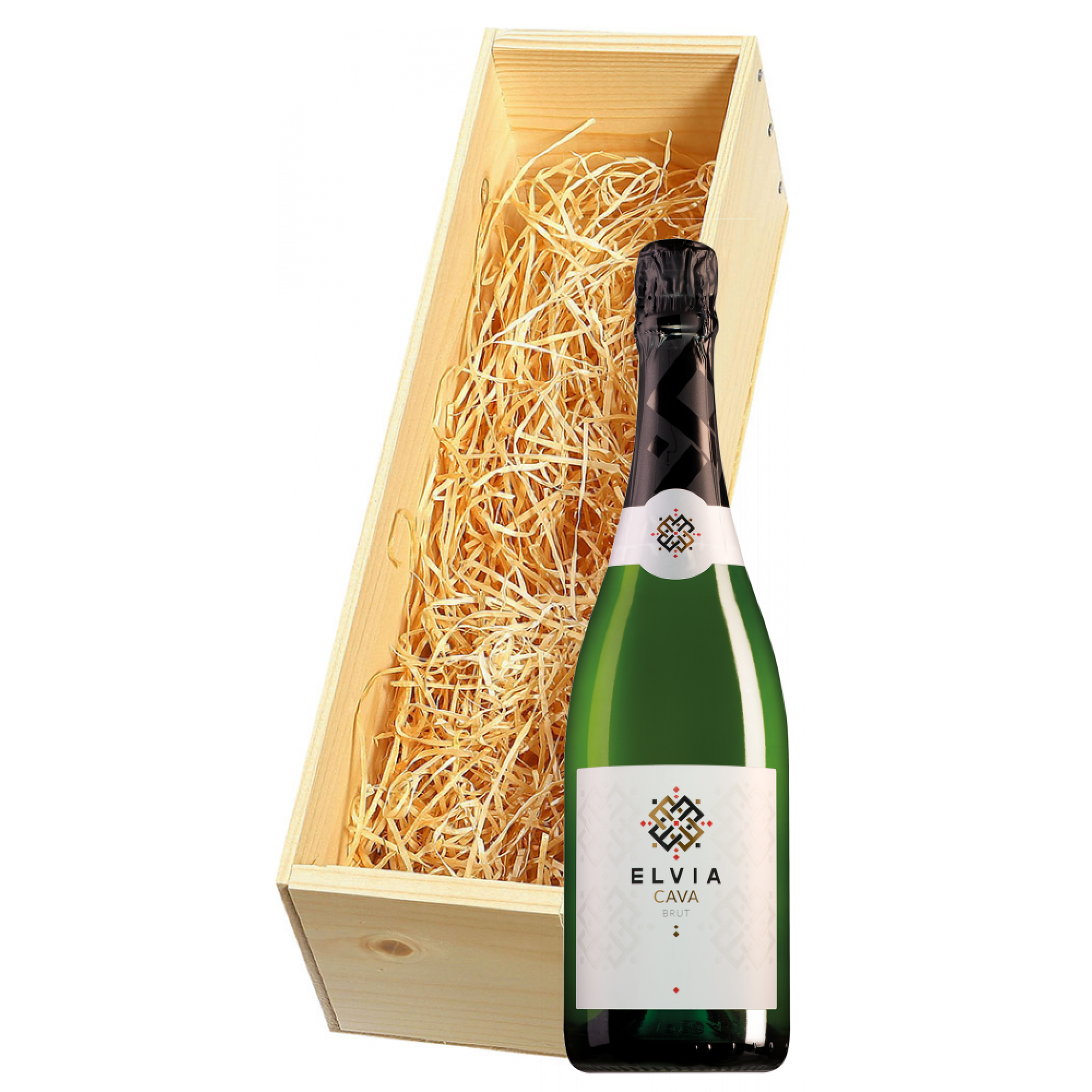 Wijnkist met Elvia Cava Brut