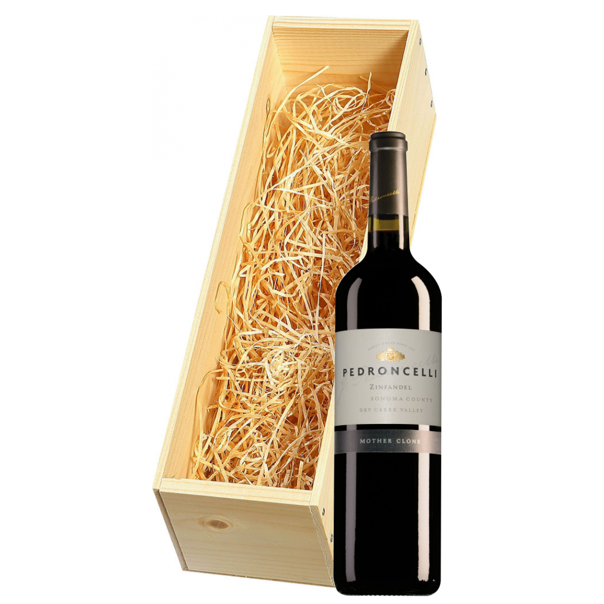 Wijnkist met Pedroncelli Dry Creek Valley Mother Clone Zinfandel