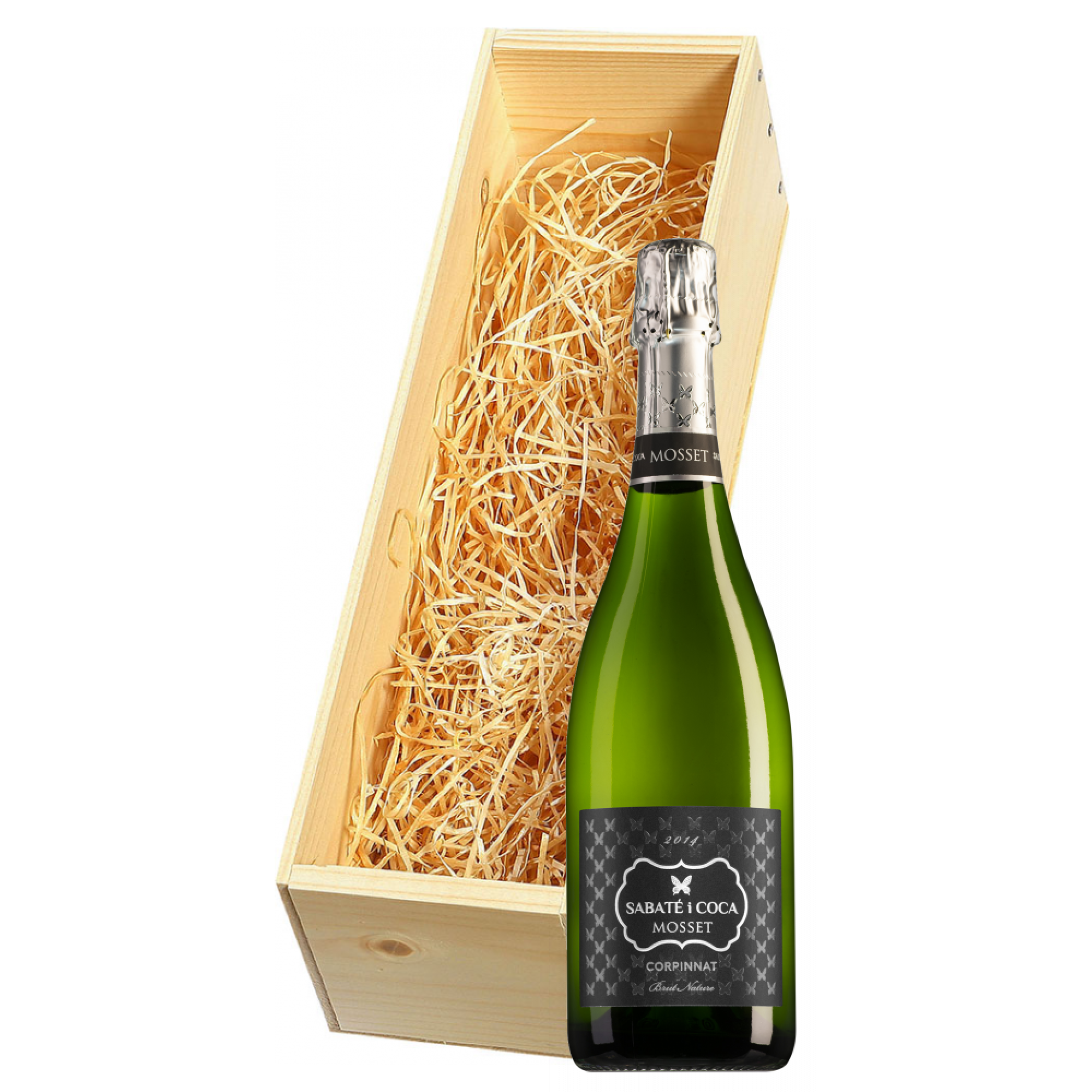 Wijnkist met Sabaté i Coca Corpinnat Mosset Brut Nature met recept