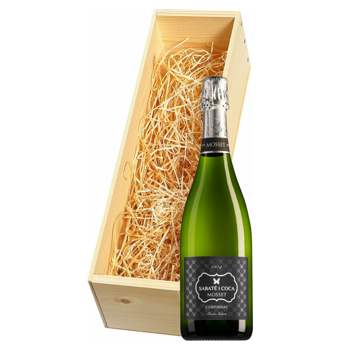 Wijnkist met Sabaté i Coca Corpinnat Mosset Brut Nature met recept