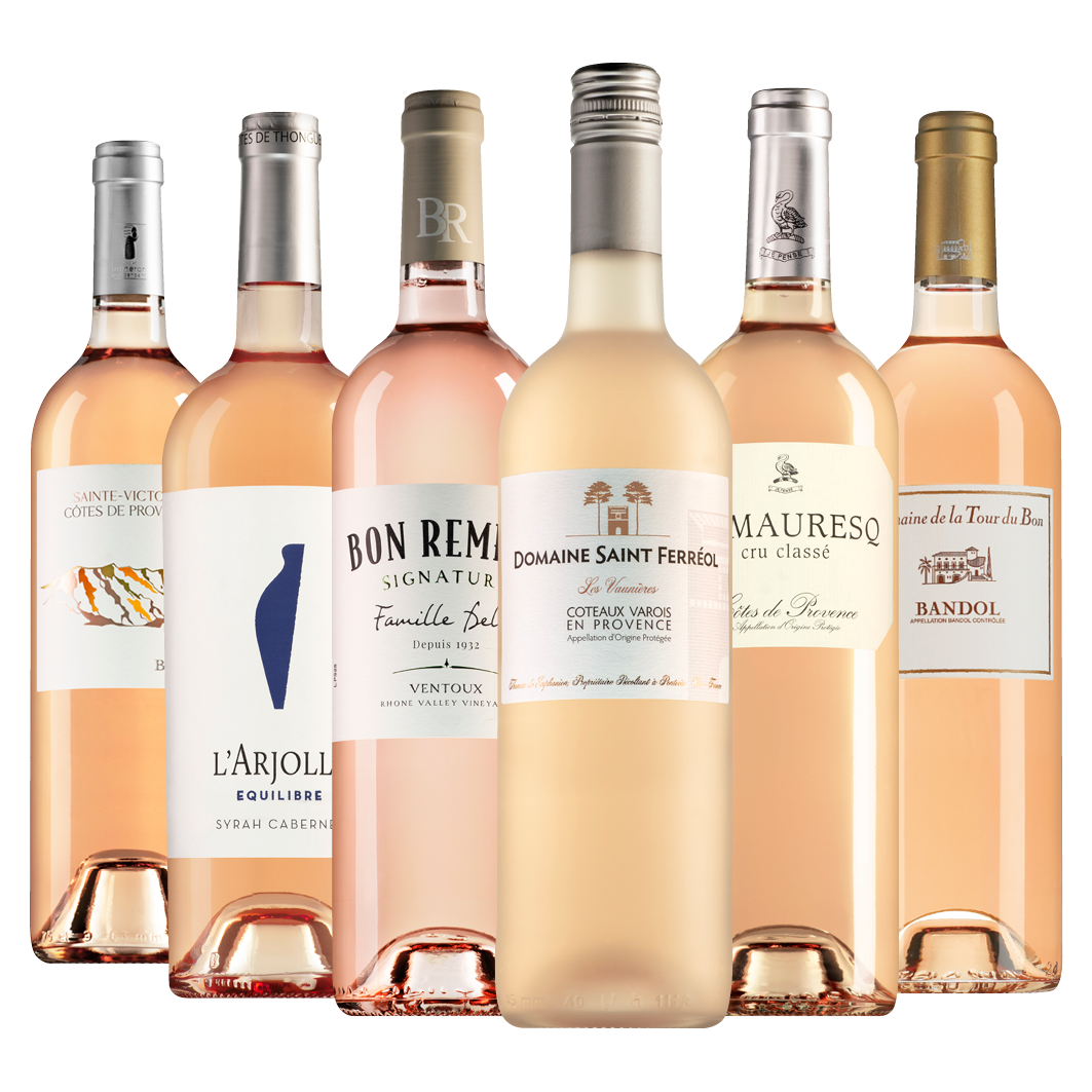 Wijnpakket rosé (6 flessen)