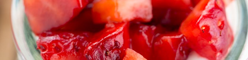 Aardbeien Romanoff