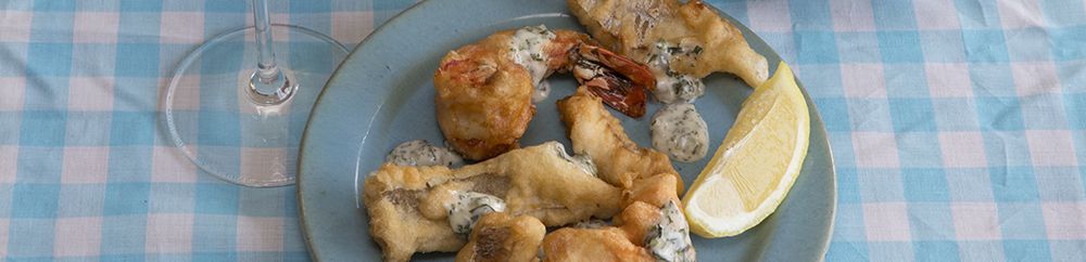 Fritto misto met gemberdragonsaus