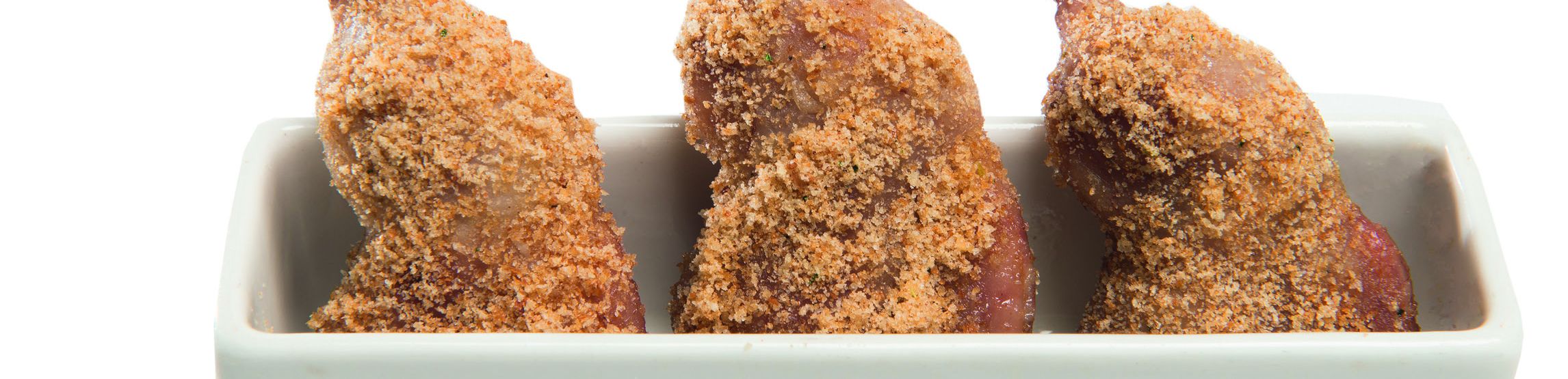 Amuse: Kwartel - Knoflook - Broodkruim