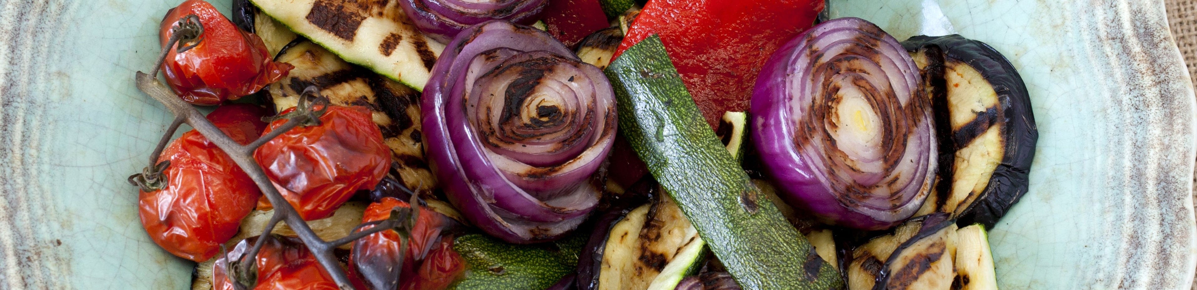 Salade van gegrilde groenten