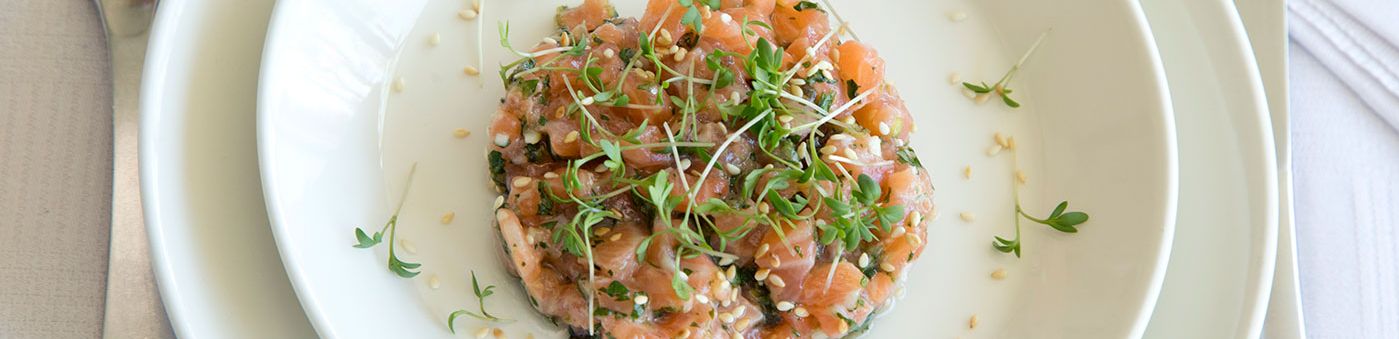 Tartaar van rauwe zalm	