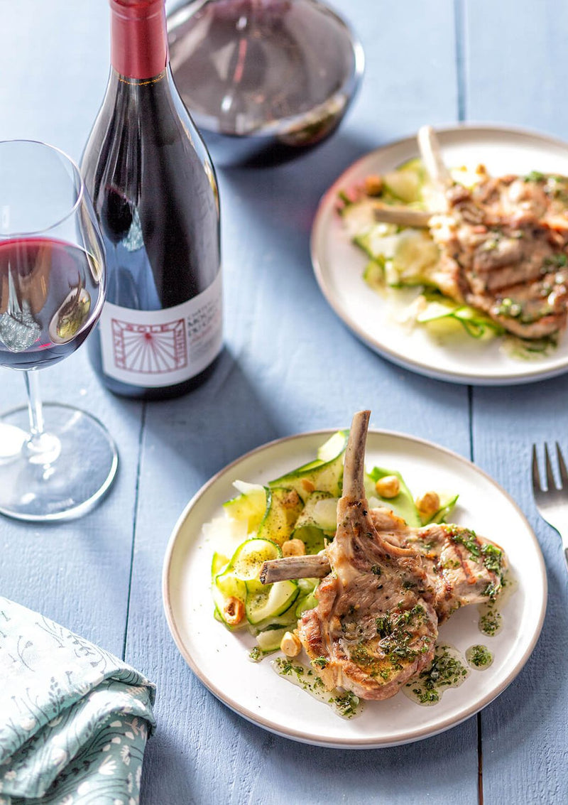 Provençaalse lamskoteletten met courgettesalade