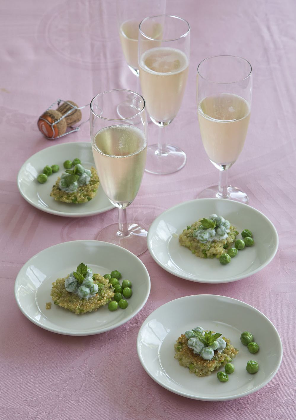Quinoa-doperwten burgertjes