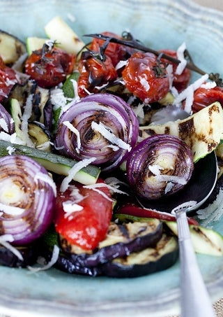 Salade van gegrilde groenten