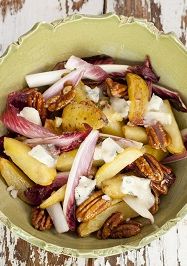 Salade van nieuwe aardappel en gorgonzola