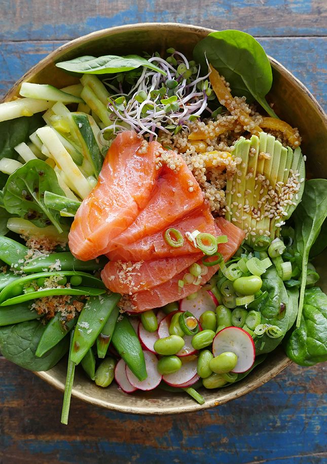 Sushi-bowl zalm van Mathijs Vrieze