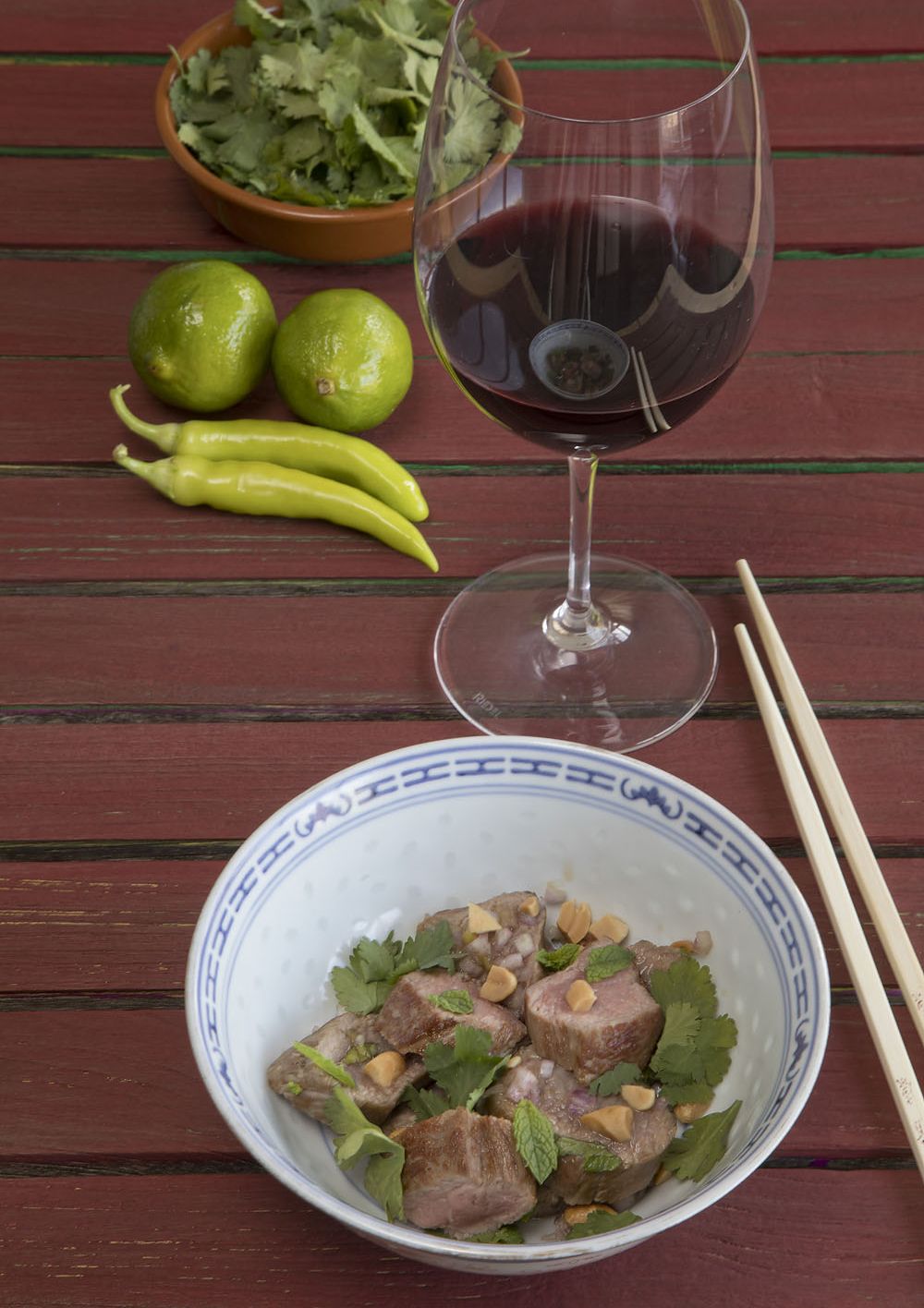 Thaise salade met lam