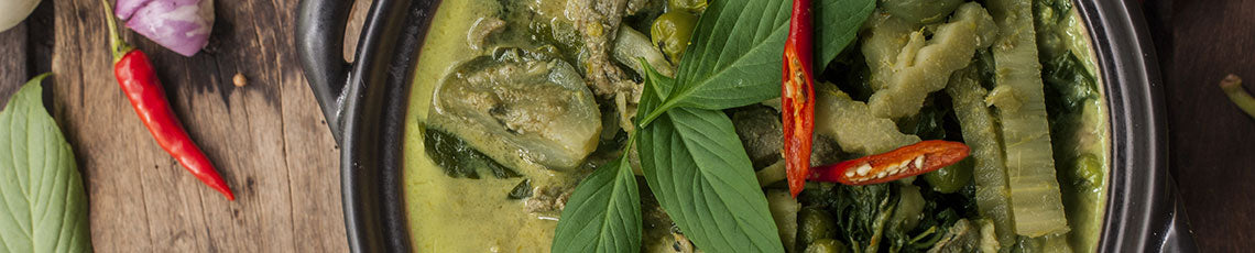 groene curry met Thai beef
