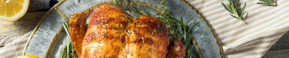 kip uit de oven met knoflook en citroen