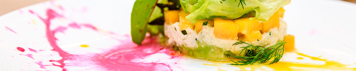 krabtartaar met avocado en mango