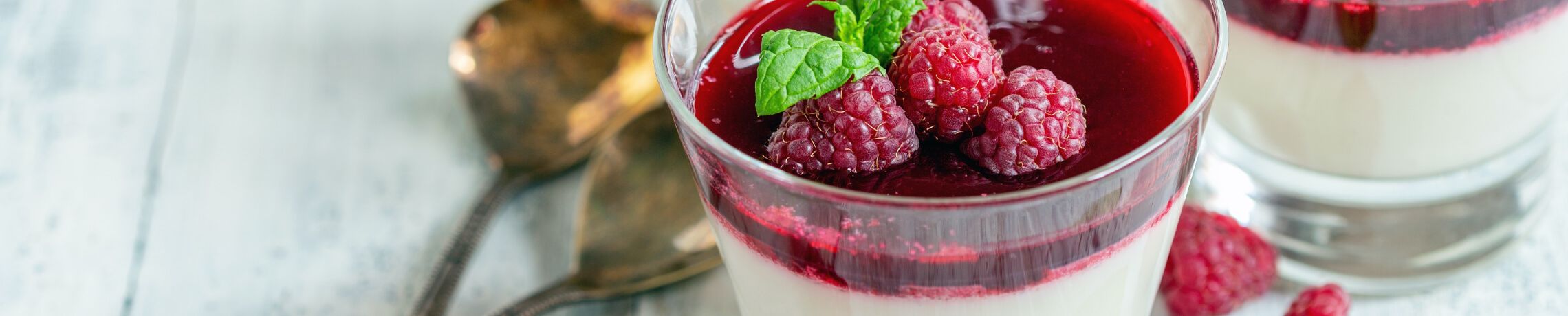 Panna cotta (met frambozen)