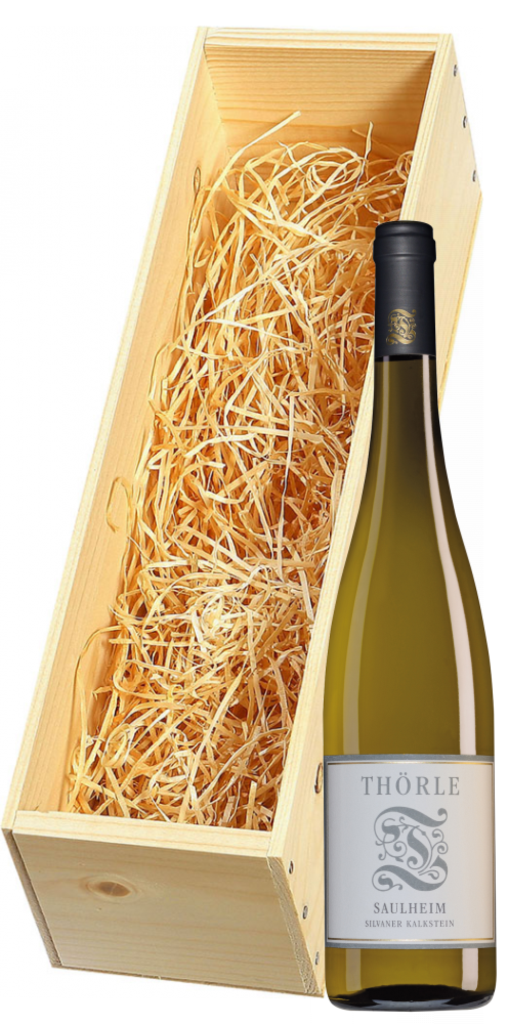 Wijnkist met Weingut Thörle Rheinhessen Saulheimer Kalkstein Silvaner