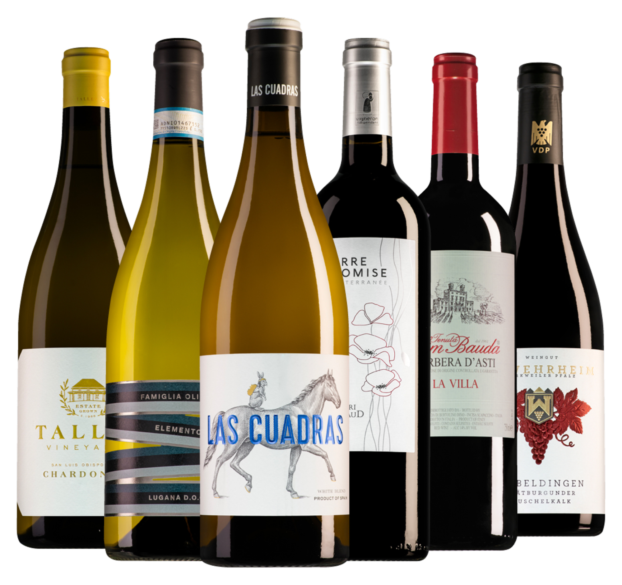 Wijnpakket exclusief maart (6 flessen)